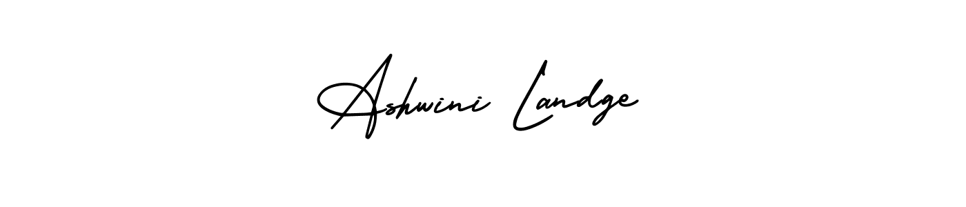 Best and Professional Signature Style for Ashwini Landge. AmerikaSignatureDemo-Regular Best Signature Style Collection. Ashwini Landge signature style 3 images and pictures png