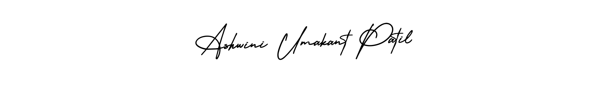 Make a beautiful signature design for name Ashwini Umakant Patil. With this signature (AmerikaSignatureDemo-Regular) style, you can create a handwritten signature for free. Ashwini Umakant Patil signature style 3 images and pictures png