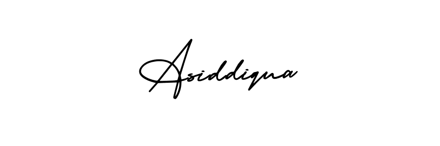 Make a short Asiddiqua signature style. Manage your documents anywhere anytime using AmerikaSignatureDemo-Regular. Create and add eSignatures, submit forms, share and send files easily. Asiddiqua signature style 3 images and pictures png
