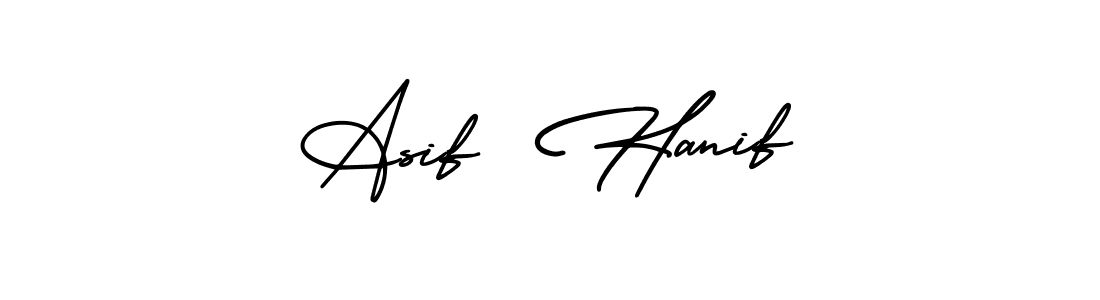 Design your own signature with our free online signature maker. With this signature software, you can create a handwritten (AmerikaSignatureDemo-Regular) signature for name Asif  Hanif. Asif  Hanif signature style 3 images and pictures png
