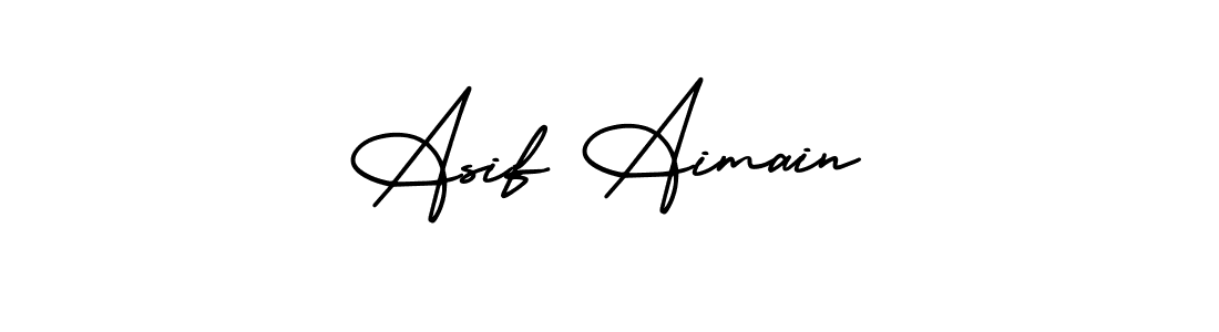 Asif Aimain stylish signature style. Best Handwritten Sign (AmerikaSignatureDemo-Regular) for my name. Handwritten Signature Collection Ideas for my name Asif Aimain. Asif Aimain signature style 3 images and pictures png