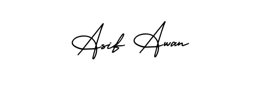 Similarly AmerikaSignatureDemo-Regular is the best handwritten signature design. Signature creator online .You can use it as an online autograph creator for name Asif Awan. Asif Awan signature style 3 images and pictures png