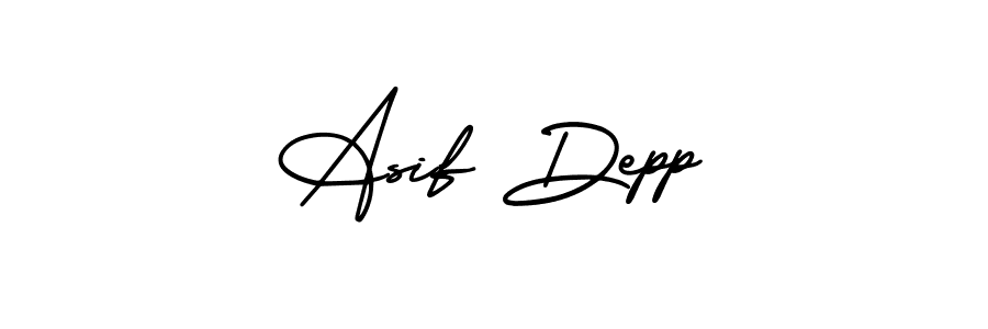 Make a beautiful signature design for name Asif Depp. With this signature (AmerikaSignatureDemo-Regular) style, you can create a handwritten signature for free. Asif Depp signature style 3 images and pictures png