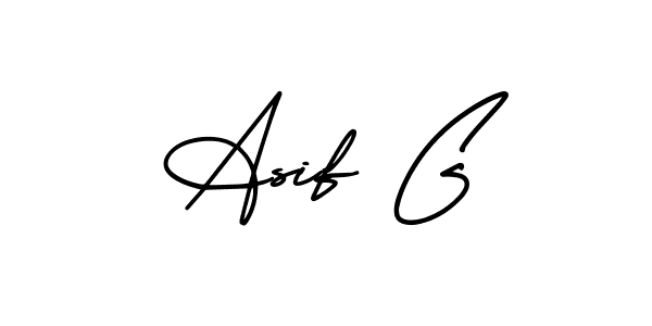 It looks lik you need a new signature style for name Asif G. Design unique handwritten (AmerikaSignatureDemo-Regular) signature with our free signature maker in just a few clicks. Asif G signature style 3 images and pictures png