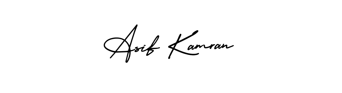 Similarly AmerikaSignatureDemo-Regular is the best handwritten signature design. Signature creator online .You can use it as an online autograph creator for name Asif Kamran. Asif Kamran signature style 3 images and pictures png