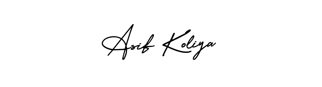 Create a beautiful signature design for name Asif Koliya. With this signature (AmerikaSignatureDemo-Regular) fonts, you can make a handwritten signature for free. Asif Koliya signature style 3 images and pictures png