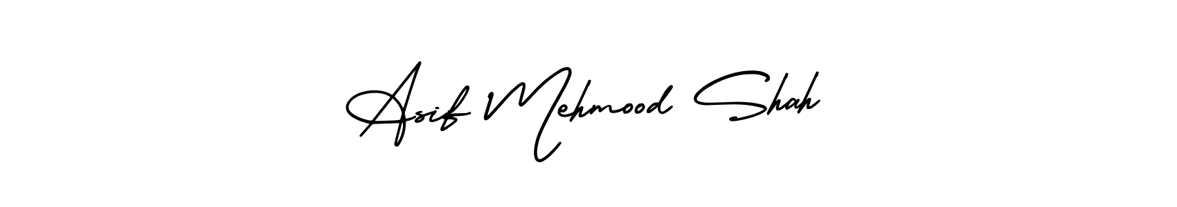 This is the best signature style for the Asif Mehmood Shah name. Also you like these signature font (AmerikaSignatureDemo-Regular). Mix name signature. Asif Mehmood Shah signature style 3 images and pictures png