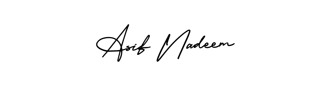 AmerikaSignatureDemo-Regular is a professional signature style that is perfect for those who want to add a touch of class to their signature. It is also a great choice for those who want to make their signature more unique. Get Asif Nadeem name to fancy signature for free. Asif Nadeem signature style 3 images and pictures png