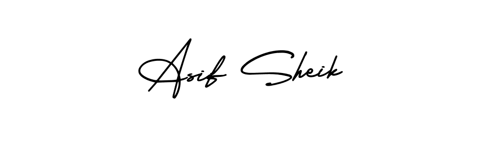 Asif Sheik stylish signature style. Best Handwritten Sign (AmerikaSignatureDemo-Regular) for my name. Handwritten Signature Collection Ideas for my name Asif Sheik. Asif Sheik signature style 3 images and pictures png