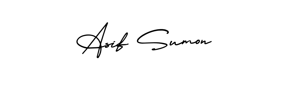 Also we have Asif Sumon name is the best signature style. Create professional handwritten signature collection using AmerikaSignatureDemo-Regular autograph style. Asif Sumon signature style 3 images and pictures png