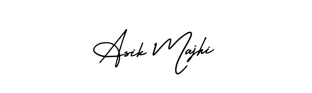 This is the best signature style for the Asik Majhi name. Also you like these signature font (AmerikaSignatureDemo-Regular). Mix name signature. Asik Majhi signature style 3 images and pictures png