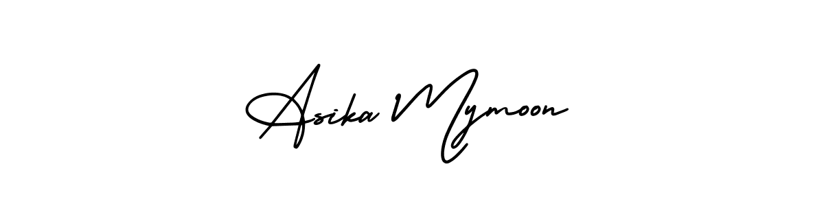 Check out images of Autograph of Asika Mymoon name. Actor Asika Mymoon Signature Style. AmerikaSignatureDemo-Regular is a professional sign style online. Asika Mymoon signature style 3 images and pictures png