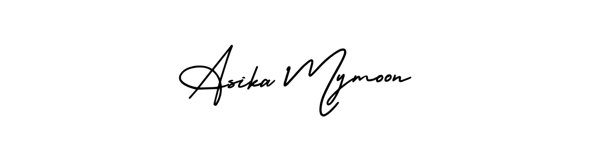 Check out images of Autograph of Asika Mymoon name. Actor Asika Mymoon Signature Style. AmerikaSignatureDemo-Regular is a professional sign style online. Asika Mymoon signature style 3 images and pictures png