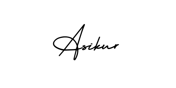 Similarly AmerikaSignatureDemo-Regular is the best handwritten signature design. Signature creator online .You can use it as an online autograph creator for name Asikur. Asikur signature style 3 images and pictures png