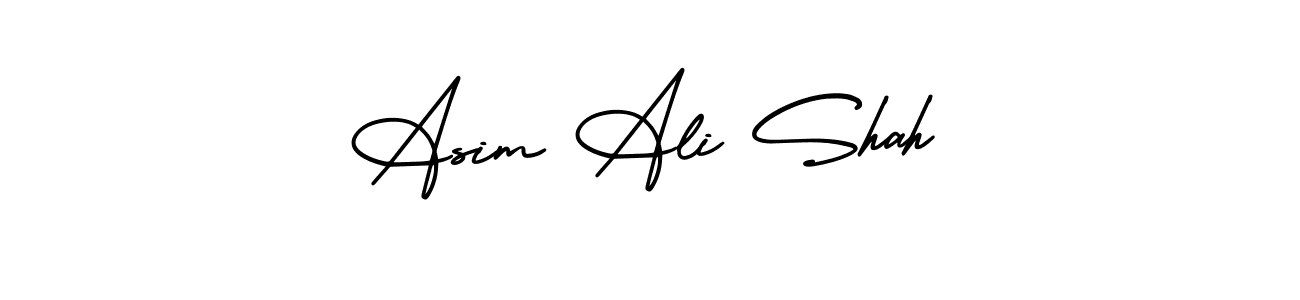 How to make Asim Ali Shah name signature. Use AmerikaSignatureDemo-Regular style for creating short signs online. This is the latest handwritten sign. Asim Ali Shah signature style 3 images and pictures png