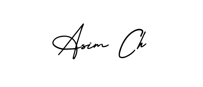 How to make Asim Ch signature? AmerikaSignatureDemo-Regular is a professional autograph style. Create handwritten signature for Asim Ch name. Asim Ch signature style 3 images and pictures png