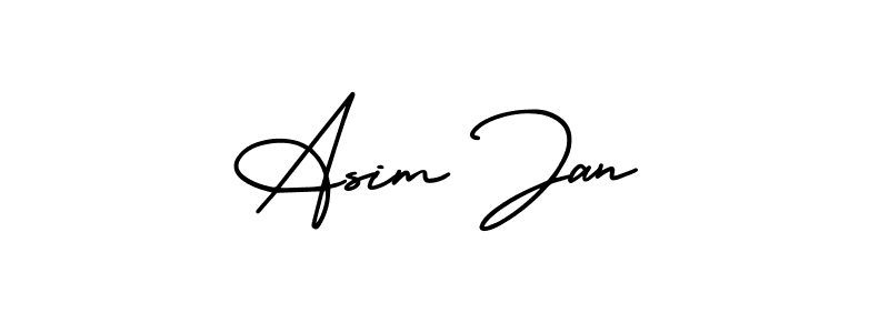 How to Draw Asim Jan signature style? AmerikaSignatureDemo-Regular is a latest design signature styles for name Asim Jan. Asim Jan signature style 3 images and pictures png