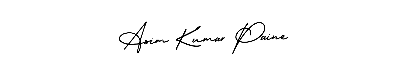 You should practise on your own different ways (AmerikaSignatureDemo-Regular) to write your name (Asim Kumar Paine) in signature. don't let someone else do it for you. Asim Kumar Paine signature style 3 images and pictures png