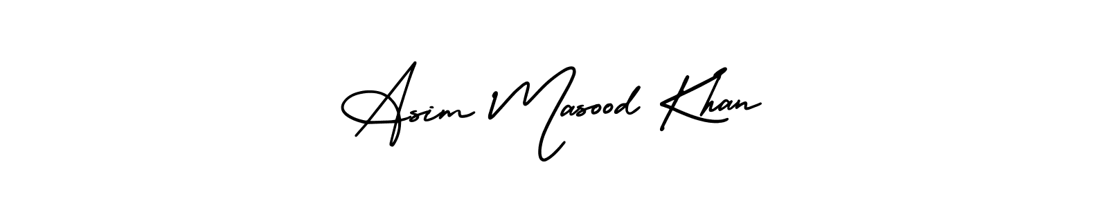 Design your own signature with our free online signature maker. With this signature software, you can create a handwritten (AmerikaSignatureDemo-Regular) signature for name Asim Masood Khan. Asim Masood Khan signature style 3 images and pictures png