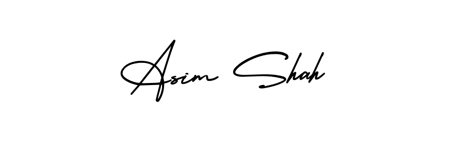 Asim Shah stylish signature style. Best Handwritten Sign (AmerikaSignatureDemo-Regular) for my name. Handwritten Signature Collection Ideas for my name Asim Shah. Asim Shah signature style 3 images and pictures png