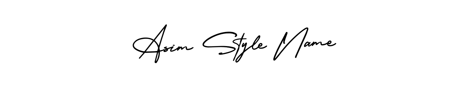 AmerikaSignatureDemo-Regular is a professional signature style that is perfect for those who want to add a touch of class to their signature. It is also a great choice for those who want to make their signature more unique. Get Asim Style Name name to fancy signature for free. Asim Style Name signature style 3 images and pictures png