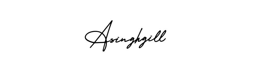 Create a beautiful signature design for name Asinghgill. With this signature (AmerikaSignatureDemo-Regular) fonts, you can make a handwritten signature for free. Asinghgill signature style 3 images and pictures png