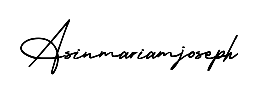 A modern signature idea for name Asinmariamjoseph using AmerikaSignatureDemo-Regular font. Clean strokes and elegant curves make it stand out instantly. Asinmariamjoseph signature style 3 images and pictures png