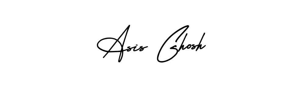 You should practise on your own different ways (AmerikaSignatureDemo-Regular) to write your name (Asis Ghosh) in signature. don't let someone else do it for you. Asis Ghosh signature style 3 images and pictures png