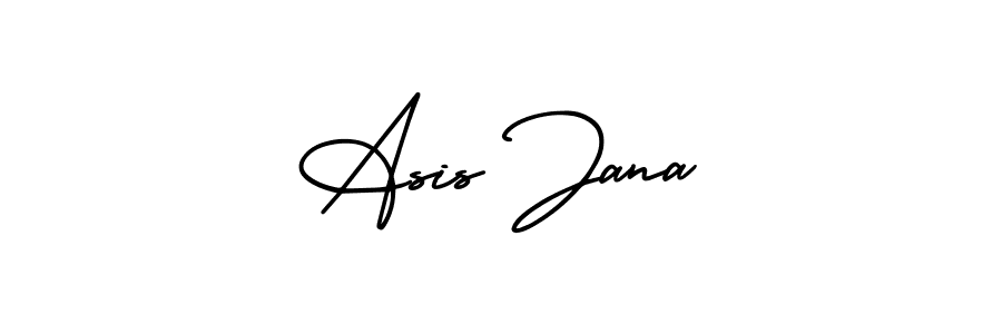 How to make Asis Jana signature? AmerikaSignatureDemo-Regular is a professional autograph style. Create handwritten signature for Asis Jana name. Asis Jana signature style 3 images and pictures png