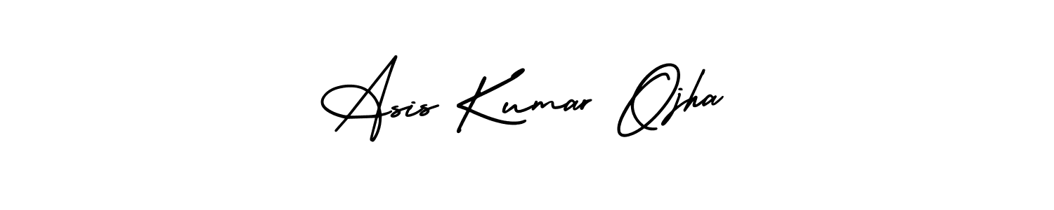 Asis Kumar Ojha stylish signature style. Best Handwritten Sign (AmerikaSignatureDemo-Regular) for my name. Handwritten Signature Collection Ideas for my name Asis Kumar Ojha. Asis Kumar Ojha signature style 3 images and pictures png