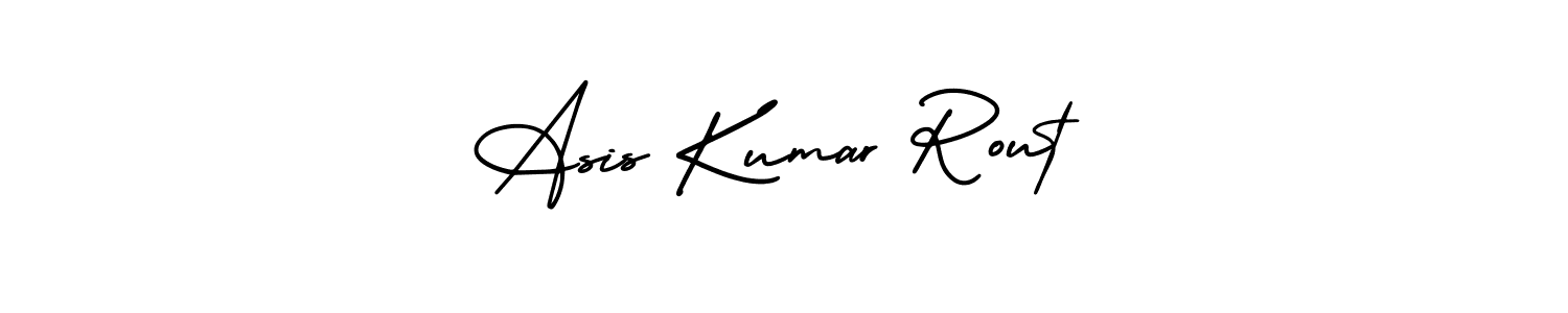 Make a beautiful signature design for name Asis Kumar Rout. With this signature (AmerikaSignatureDemo-Regular) style, you can create a handwritten signature for free. Asis Kumar Rout signature style 3 images and pictures png
