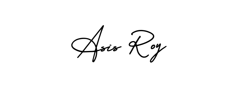 The best way (AmerikaSignatureDemo-Regular) to make a short signature is to pick only two or three words in your name. The name Asis Roy include a total of six letters. For converting this name. Asis Roy signature style 3 images and pictures png