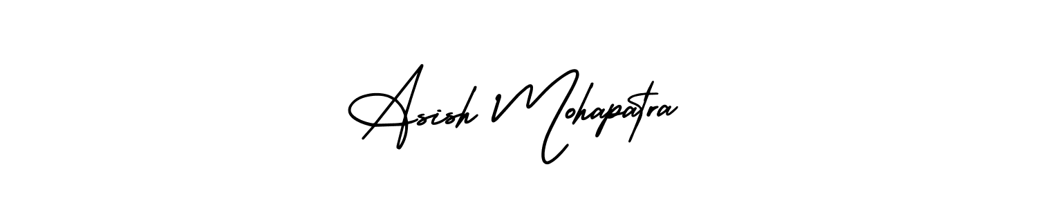 How to make Asish Mohapatra name signature. Use AmerikaSignatureDemo-Regular style for creating short signs online. This is the latest handwritten sign. Asish Mohapatra signature style 3 images and pictures png