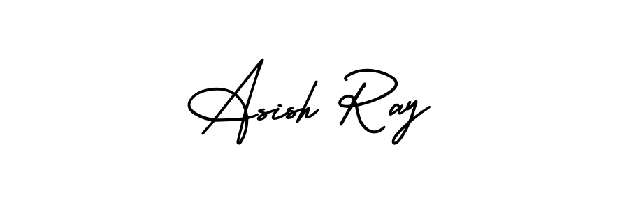 Use a signature maker to create a handwritten signature online. With this signature software, you can design (AmerikaSignatureDemo-Regular) your own signature for name Asish Ray. Asish Ray signature style 3 images and pictures png