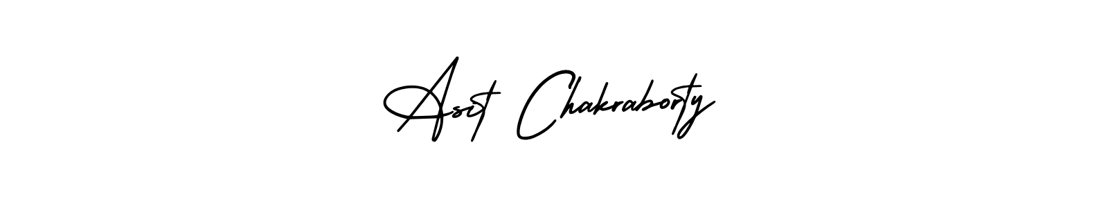 How to make Asit Chakraborty name signature. Use AmerikaSignatureDemo-Regular style for creating short signs online. This is the latest handwritten sign. Asit Chakraborty signature style 3 images and pictures png