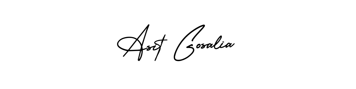 Make a beautiful signature design for name Asit Gosalia. With this signature (AmerikaSignatureDemo-Regular) style, you can create a handwritten signature for free. Asit Gosalia signature style 3 images and pictures png