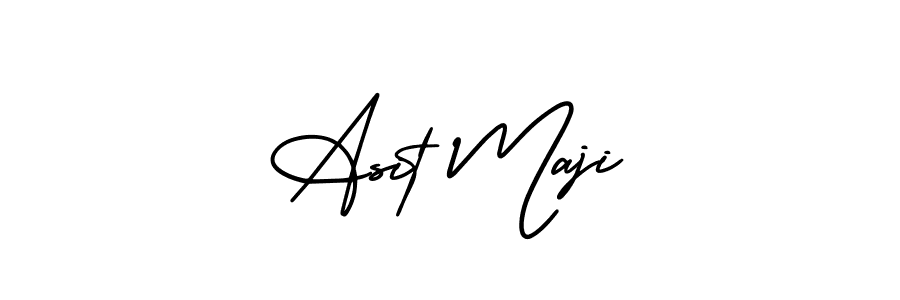 Make a beautiful signature design for name Asit Maji. With this signature (AmerikaSignatureDemo-Regular) style, you can create a handwritten signature for free. Asit Maji signature style 3 images and pictures png