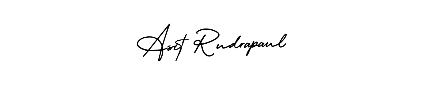 Make a beautiful signature design for name Asit Rudrapaul. With this signature (AmerikaSignatureDemo-Regular) style, you can create a handwritten signature for free. Asit Rudrapaul signature style 3 images and pictures png