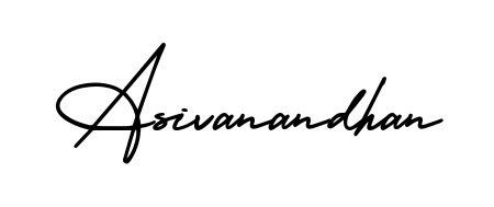 An effortless, minimalist signature concept for Asivanandhan using AmerikaSignatureDemo-Regular design. Clean lines that look great on any document. Asivanandhan signature style 3 images and pictures png