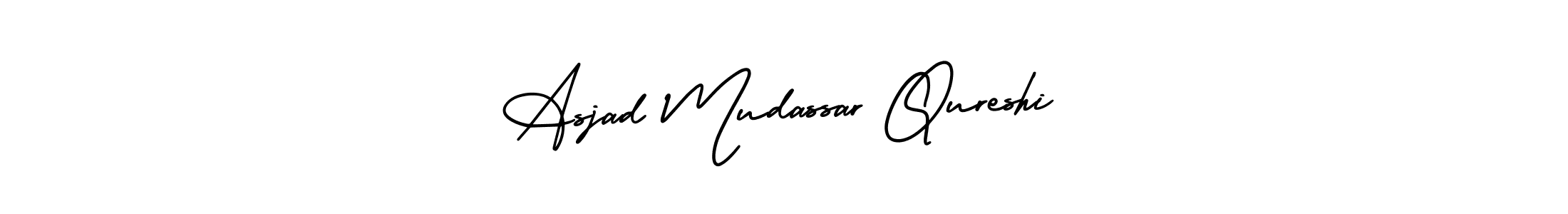 Design your own signature with our free online signature maker. With this signature software, you can create a handwritten (AmerikaSignatureDemo-Regular) signature for name Asjad Mudassar Qureshi. Asjad Mudassar Qureshi signature style 3 images and pictures png