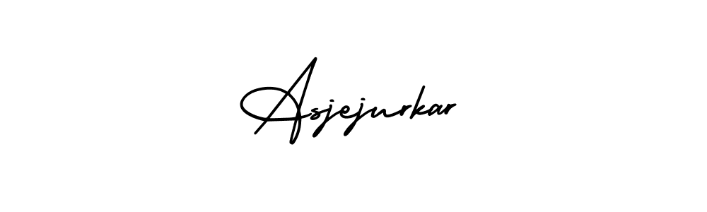 Use a signature maker to create a handwritten signature online. With this signature software, you can design (AmerikaSignatureDemo-Regular) your own signature for name Asjejurkar. Asjejurkar signature style 3 images and pictures png