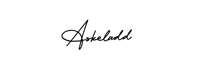 Askeladd stylish signature style. Best Handwritten Sign (AmerikaSignatureDemo-Regular) for my name. Handwritten Signature Collection Ideas for my name Askeladd. Askeladd signature style 3 images and pictures png