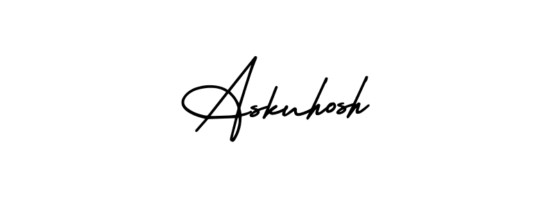 AmerikaSignatureDemo-Regular is a professional signature style that is perfect for those who want to add a touch of class to their signature. It is also a great choice for those who want to make their signature more unique. Get Askuhosh name to fancy signature for free. Askuhosh signature style 3 images and pictures png