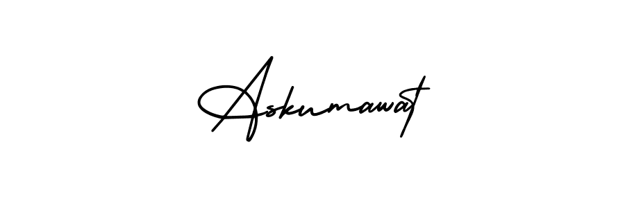 How to make Askumawat signature? AmerikaSignatureDemo-Regular is a professional autograph style. Create handwritten signature for Askumawat name. Askumawat signature style 3 images and pictures png