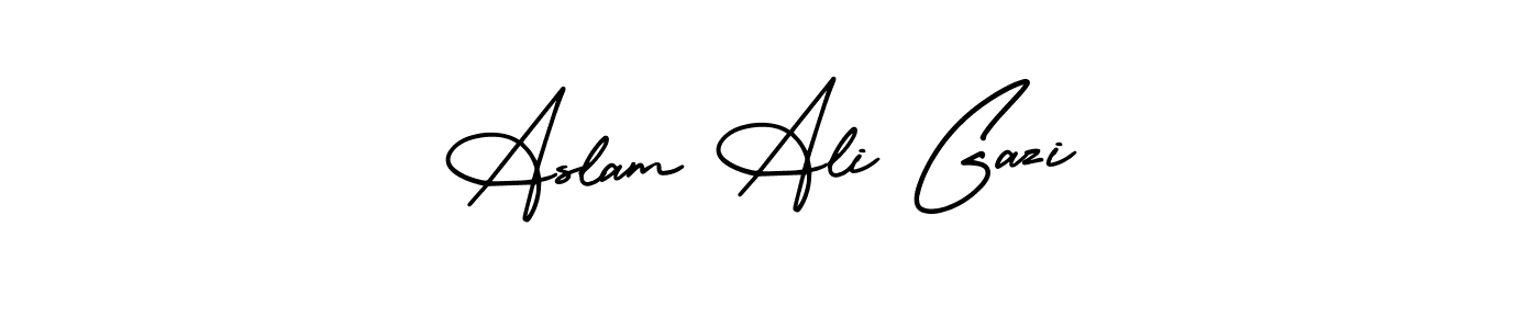 Check out images of Autograph of Aslam Ali Gazi name. Actor Aslam Ali Gazi Signature Style. AmerikaSignatureDemo-Regular is a professional sign style online. Aslam Ali Gazi signature style 3 images and pictures png