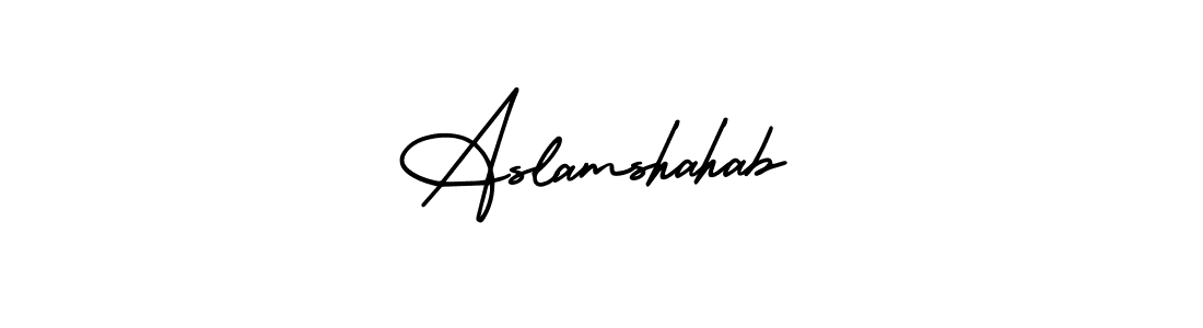 See photos of Aslamshahab official signature by Spectra . Check more albums & portfolios. Read reviews & check more about AmerikaSignatureDemo-Regular font. Aslamshahab signature style 3 images and pictures png