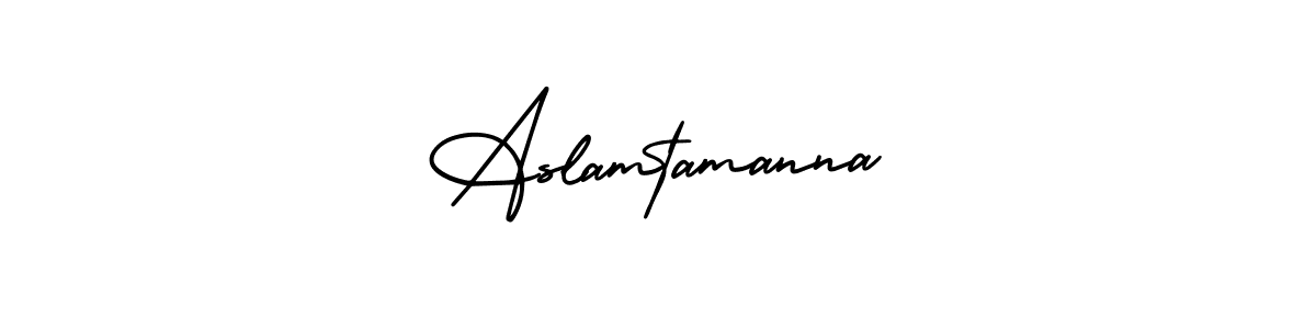 Aslamtamanna stylish signature style. Best Handwritten Sign (AmerikaSignatureDemo-Regular) for my name. Handwritten Signature Collection Ideas for my name Aslamtamanna. Aslamtamanna signature style 3 images and pictures png