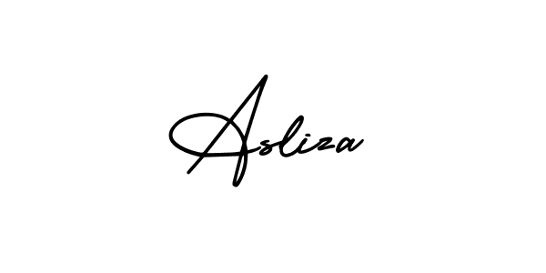 Best and Professional Signature Style for Asliza. AmerikaSignatureDemo-Regular Best Signature Style Collection. Asliza signature style 3 images and pictures png