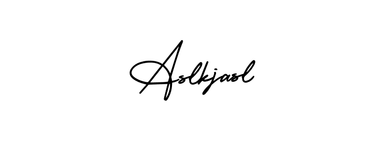 How to make Aslkjasl signature? AmerikaSignatureDemo-Regular is a professional autograph style. Create handwritten signature for Aslkjasl name. Aslkjasl signature style 3 images and pictures png