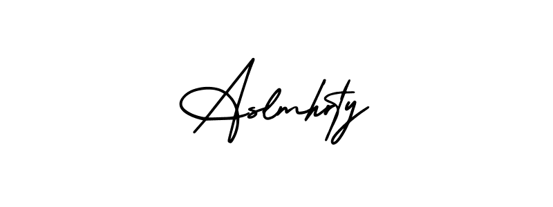 Create a beautiful signature design for name Aslmhrty. With this signature (AmerikaSignatureDemo-Regular) fonts, you can make a handwritten signature for free. Aslmhrty signature style 3 images and pictures png